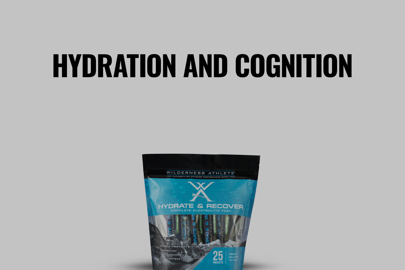 Study finds Hydrate & Recover improves cognitive response times better than water alone.