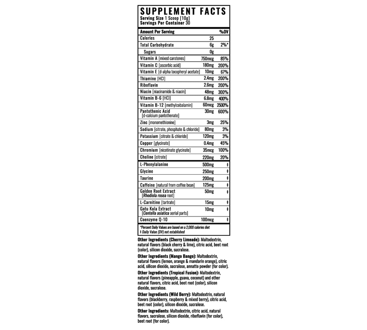 Energy & Focus® Packets Case (600 Servings)