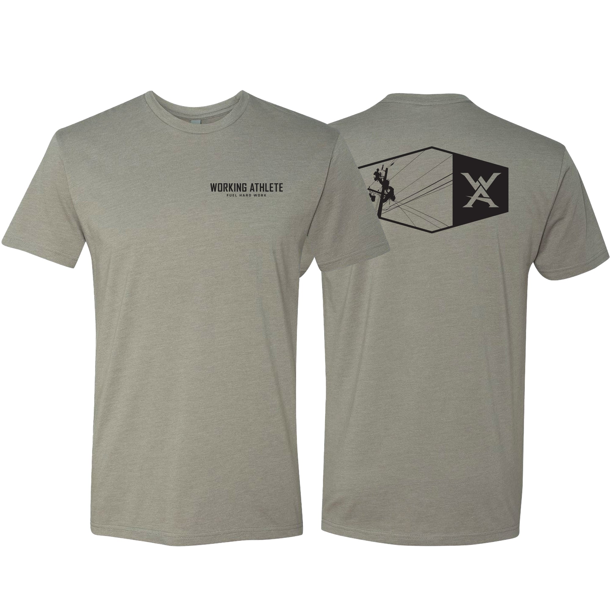 Power Line Tee Gray